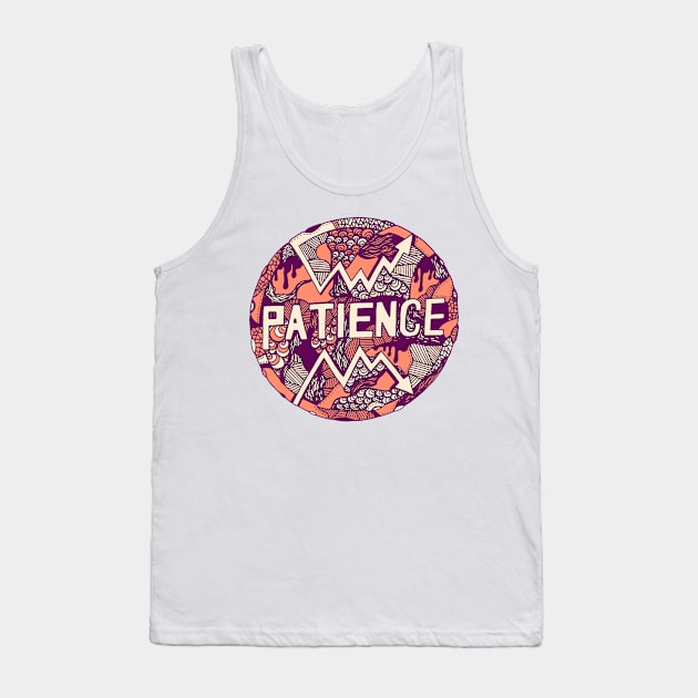 Peach Circle of Patience Tank Top by kenallouis